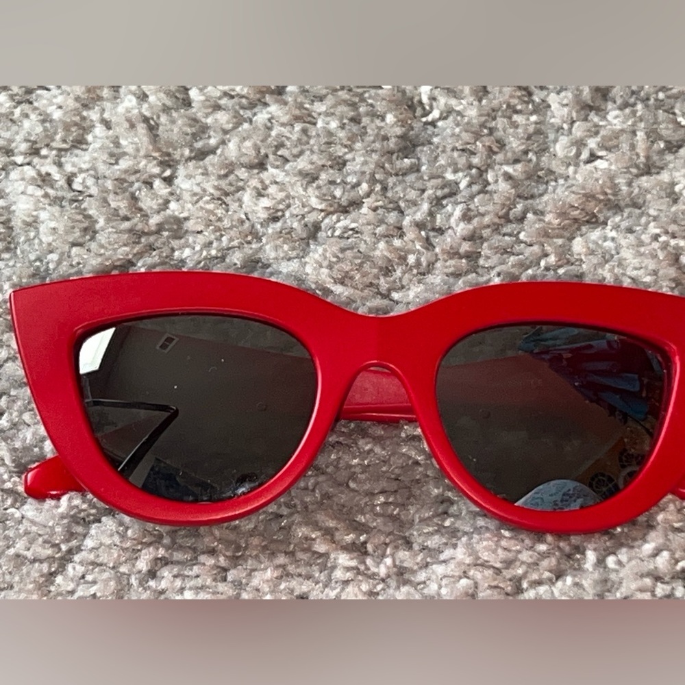 Red Cat-Eye Sunglasses